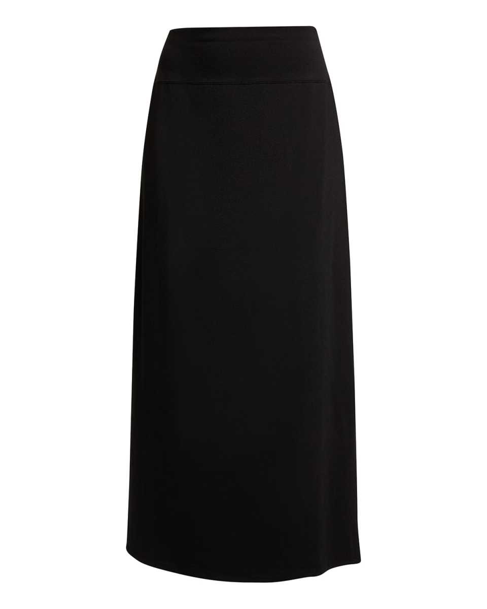 Side-Slit Jersey Knit Skirt